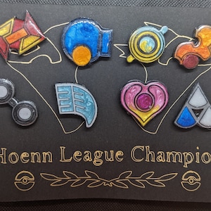 Hoenn Region Gym Badge Pins (Gen 3)