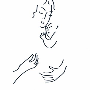 Madonna col Bambino, Disegno, Saluti, Cartolina, Buono regalo, Stampa, Download, Inchiostro