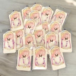 Personalized Name Bracelet Set – 14K Gold Beads, Party Favors