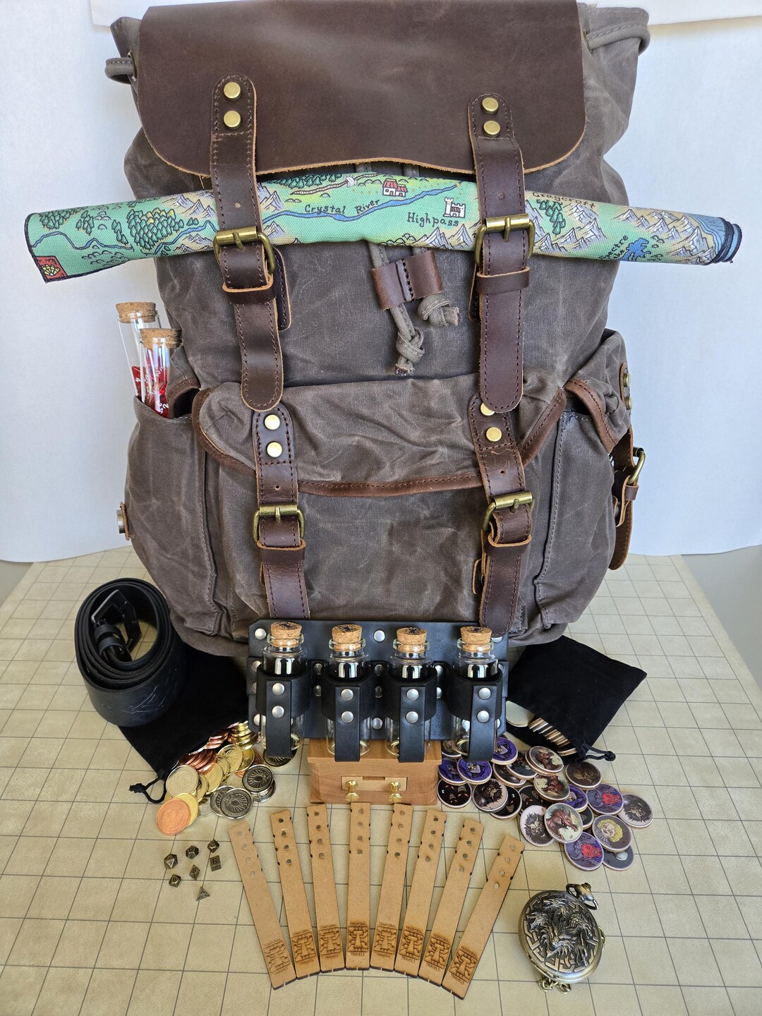 EPIC Adventurer's Backpack - Tabletop RPG Equipment for Gaming and ...