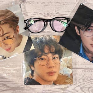 Paño de limpieza para lentes Kpop / Limpiador de pantallas inspirado en BTS / Elige un miembro / Paño para gafas y teléfono / Lindo regalo para fans del Kpop