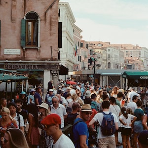 Venice Italy market full of summer life