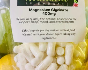 Magnesio glicinato 400 mg per porzione (60 porzioni)