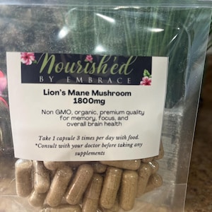 Lion’s Mane Mushroom 1800mg per serving (15 servings)