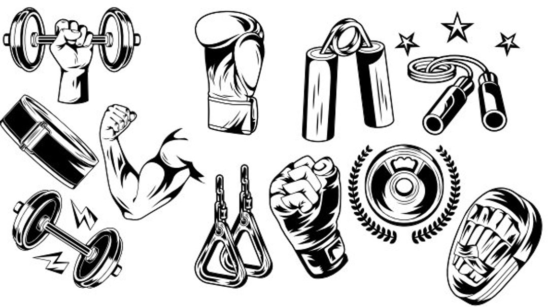 20 Premium GYM Stickers Etsy