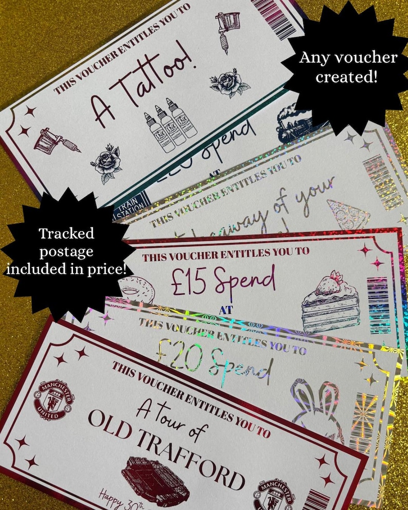 personalised gift voucher