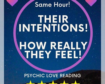 SAME HOUR psychic love reading| Accurate*| exact thoughts and feelings| twin flames| Clairvoyant| Divination| love reading| fast| soulmates