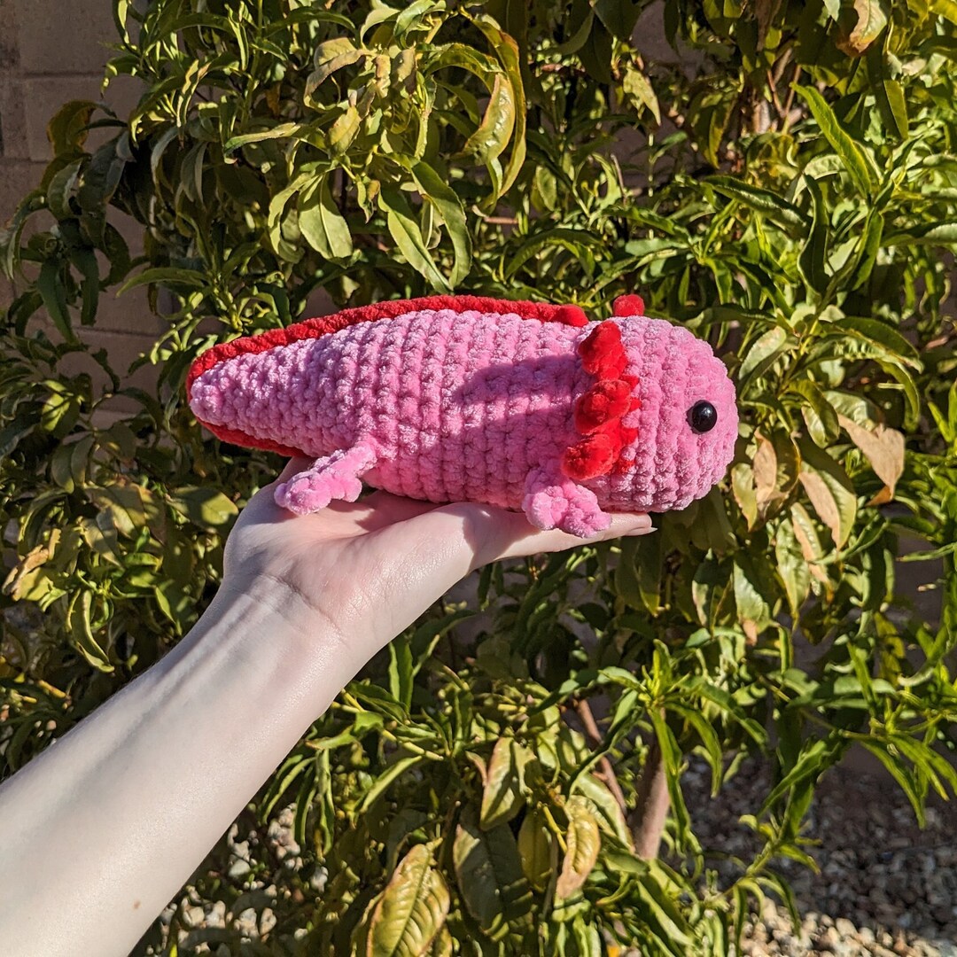 Crochet Axolotl Nosew Amigurumi Axolotl Plush Etsy