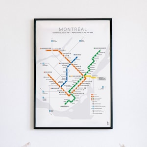 Affiche officielle métro de Montréal - Official poster of the Montreal metro