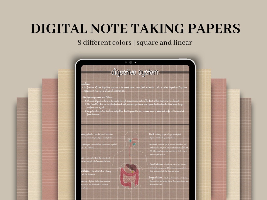Digital Note Taking Papers Goodnotes Papers Digital Papers Notability