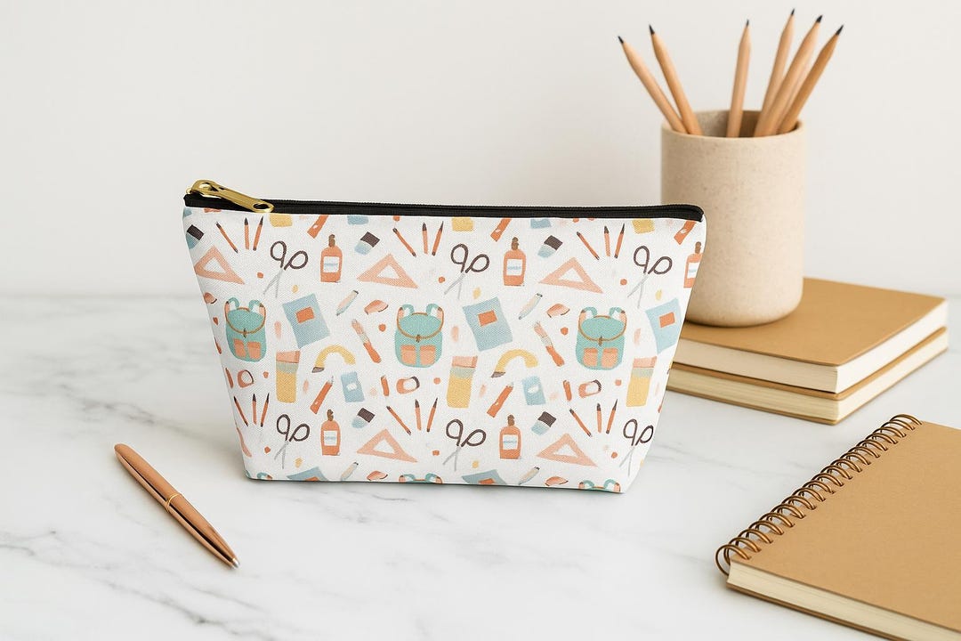 Back to School Pencil Pouch – Cute Zipper Pencil Case for Kids, Fun ...