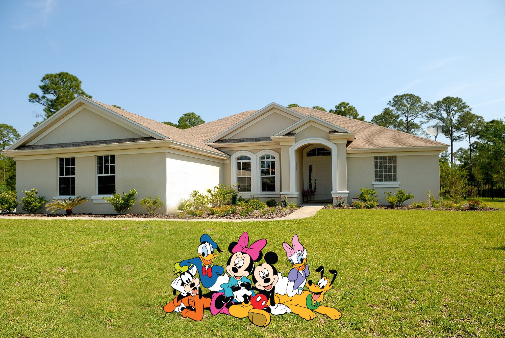 Mickey Mouse Yard Sign | Mickey and Friends Birthday Lawn Decor | Outdoor Party Decoration | Waterproof Coroplast Sign | Mickey Yard Sign