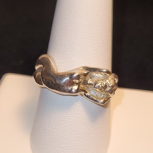 Sterling silver naked lady ring