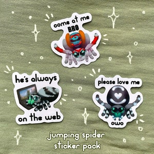 Jumping Spider Sticker Pack