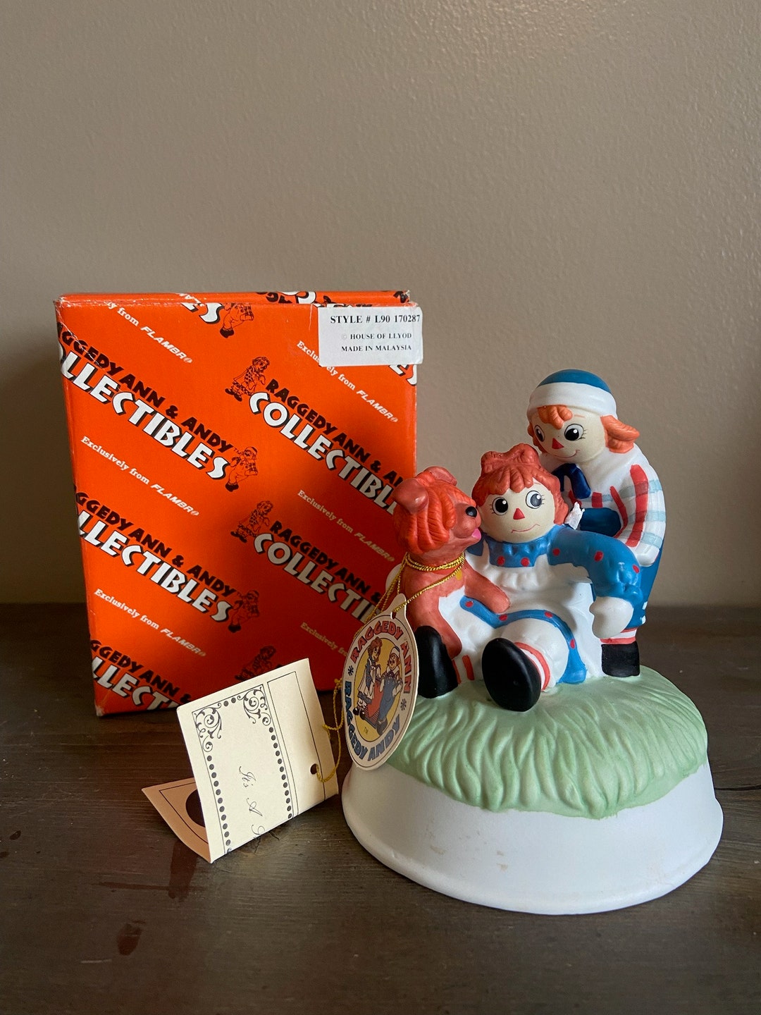 Vintage Raggedy Ann and Andy Music Box It's a Small Etsy