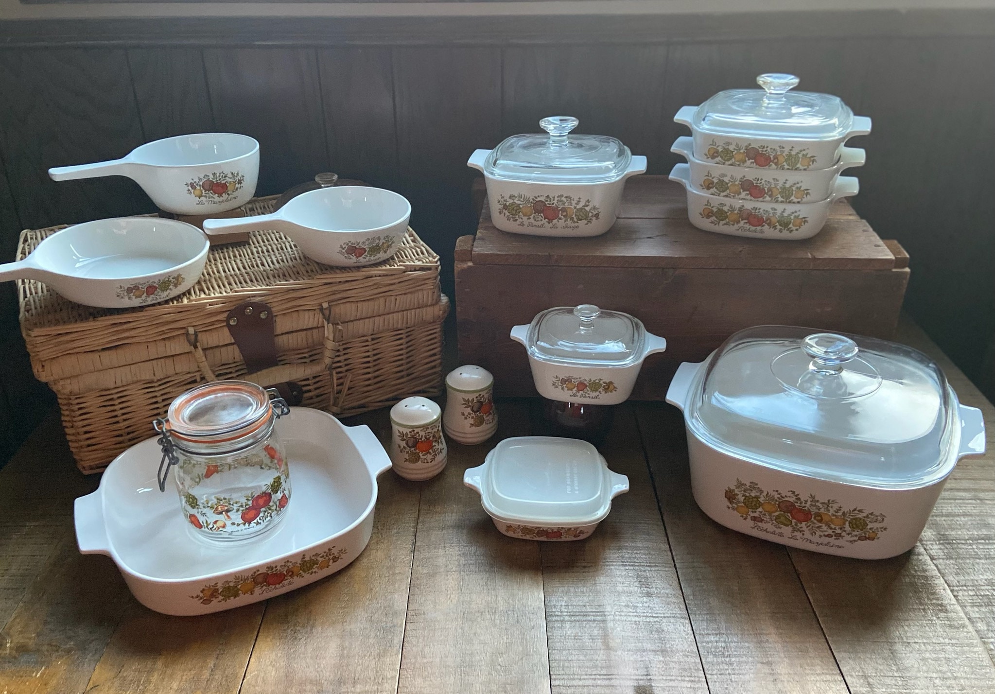 Vintage Corningware Spice of Life 20 Piece Set Etsy