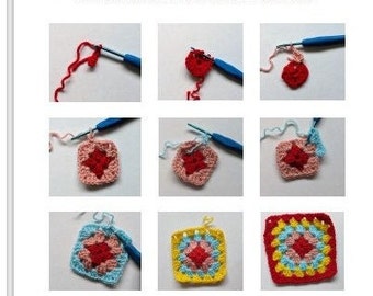 Granny Square Crochet Pattern - Traditional