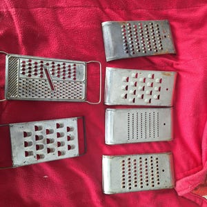 vintage cheese graters super and all in one