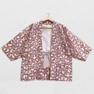 Japanese Haori Jacket Made From Vintage Kimono,