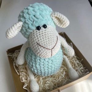 Crochet PATTERN Little Sheep Lamb, Amigurumi tutorial PDF in English | Beginners crochet