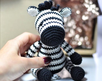 Crochet PATTERN Zebra | Amigurumi zebra pattern | Instant download pattern | English PDF pattern for beginners Easy Amigurumi Toy