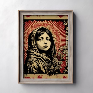 Shepard Fairey Banksy Art Digital Printable Wall Art Instant Download Street Art Print Feminist Wall Art Poster | Modern Home Decor Artwork