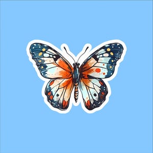 Butterfly Sticker - 2.5&quot; Waterproof Sticker, Butterfly Sticker, Butterfly Decal
