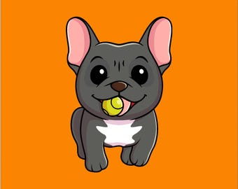 French Bulldog Sticker - Waterproof Vinyl Frenchie Decal