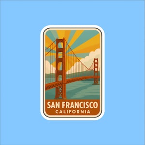 San Francisco California Collectible Travel Sticker
