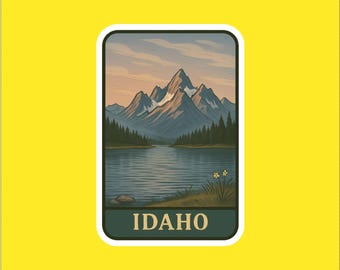 State of Idaho Collectible Travel Sticker