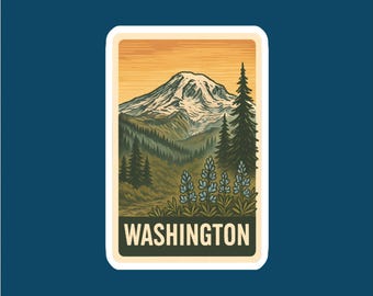 State of Washington Collectible Travel Sticker