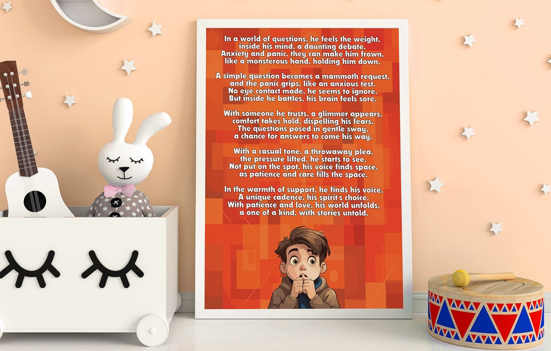Behavior Poems Behaviour as Poetry - Question Paralysis - Situational Mutism, Autistic ...