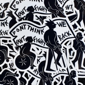 Denke nicht, dass wir uns nicht wehren können | Vinyl Aufkleber