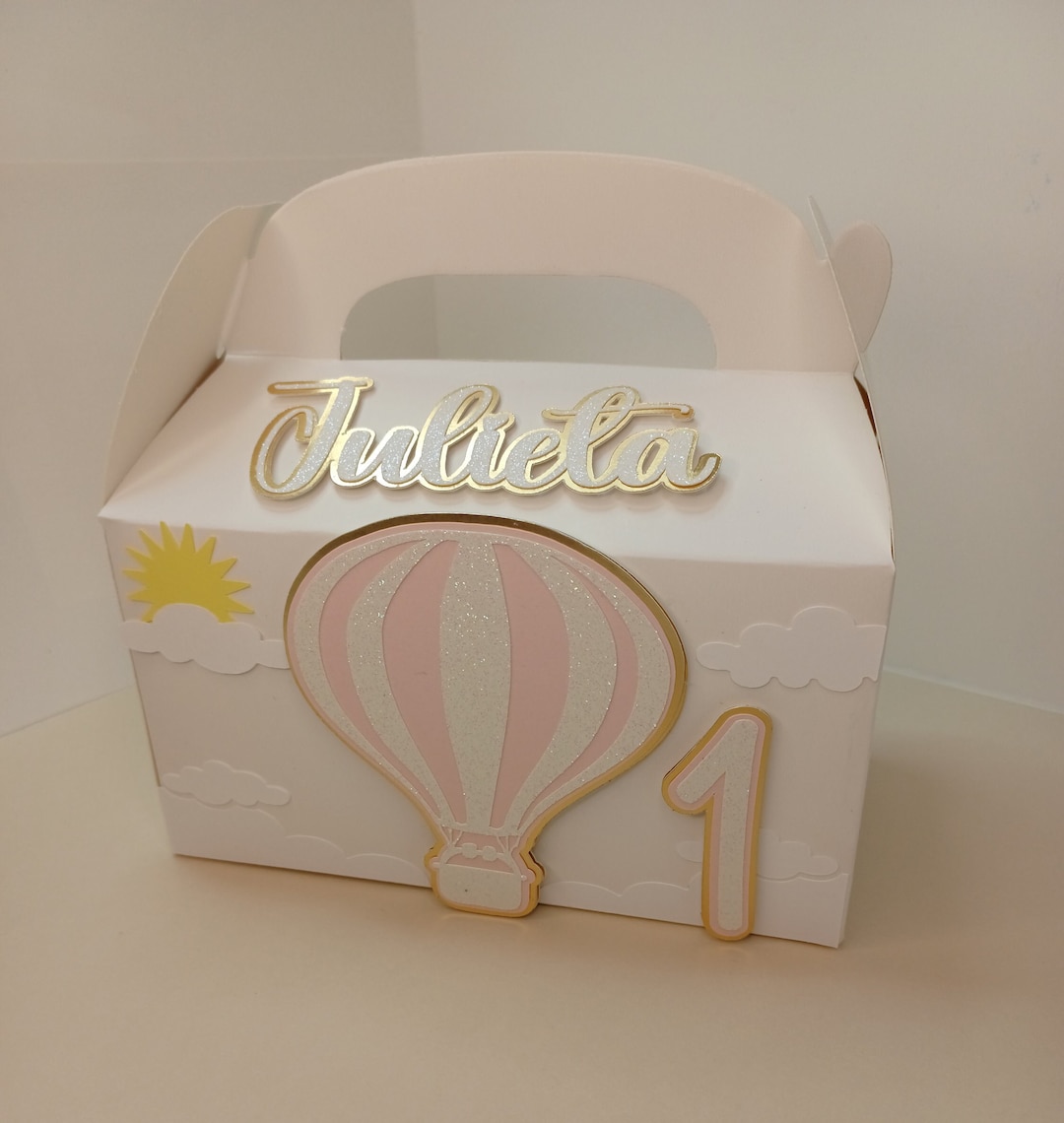 Hot Air Balloon Favor Box: Custom Birthday Party Candy Box - Etsy