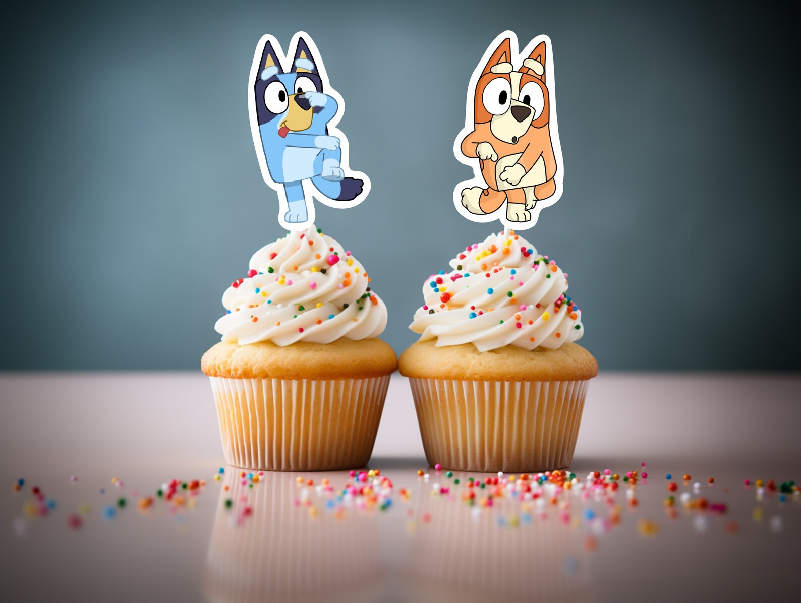 Bluey Cupcake Toppers