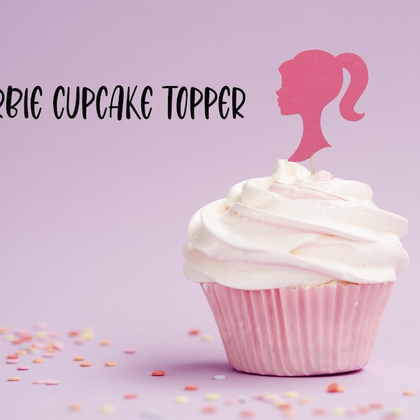 Black Barbie Cupcake Topper Etsy