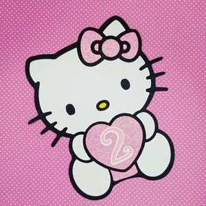 Pink Kitty Die Cuts| Kawaii Kitty Centerpieces | Party Decor | Birthday Decor | Photo Props | Kitty Party Decorations.
