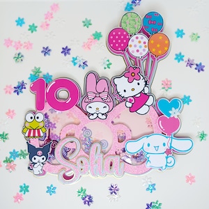 Shaker Cake Topper | Cinna Bunny Cake Topper | Cupcake Topper | Birthday Cake Topper | Personalized Party Decorations.