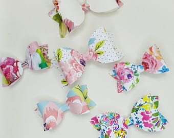 Handmade Floral Paper Bows - Gift Wrap Toppers, Set of 12