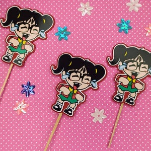 Chilindrina Cupcake Toppers | Cupcake Toppers | Birthday Toppers | Personalized Party Decorations.