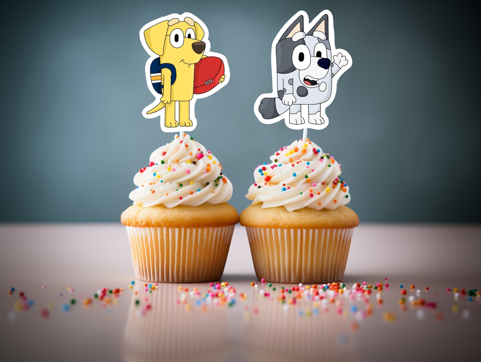 Bluey Cupcake Toppers