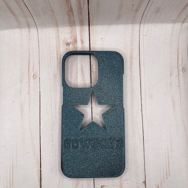 Dallas Cowboys Phone Case iPhone 13 Pro - 3D Printed Star Cutout - Titanium Navy Blue