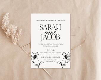 Modern Wedding Invitation Template