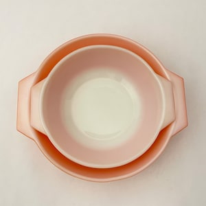 Set of 2, JAJ ORANGE English Pyrex Baking Dish/Casseroles