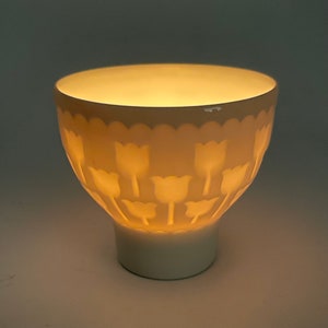 RÖRSTRAND Tulpan Porcelain Vase/Votive/Lantern Designed, Jackie Lynd