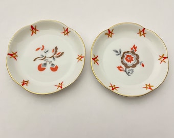 WÜRTENBERG.  Pair of Gilded Butter Dishes, 1950s