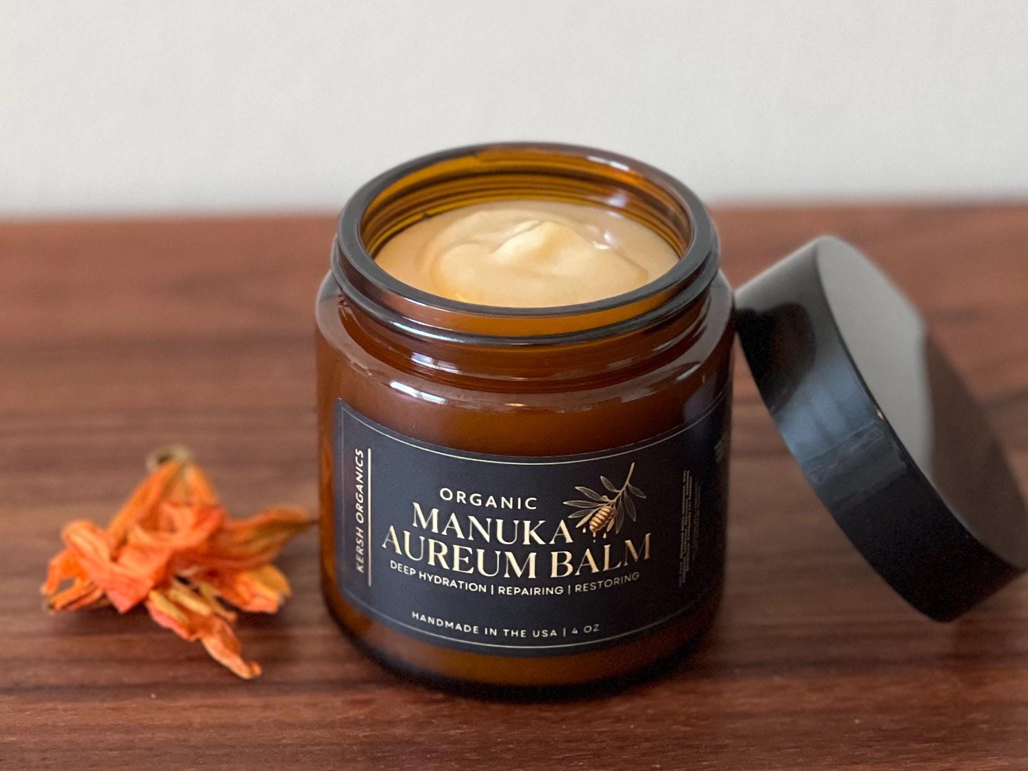 Organic Manuka Honey Tallow Balm 1123+ MGO Grass-Fed Beef Tallow Moisturizer Face Body