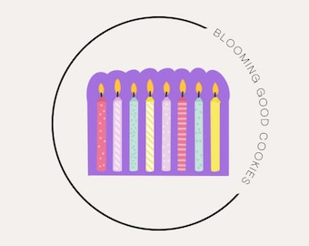 Birthday Candle Cookie Cutter - Custom 3D Printed PLA