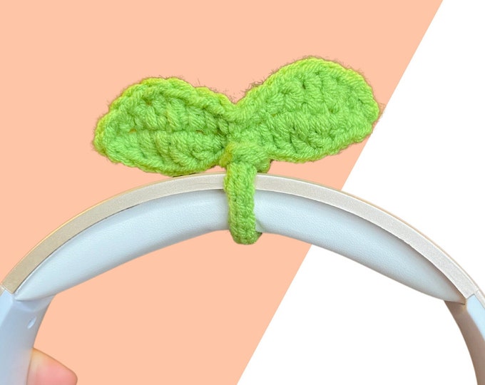 Crochet Headphone Leaf Accessory