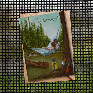 Tu ne me repousses pas|Carte de voeux|Carte de voeux de randonnée|Carte d'amour et d'amitié pour les randonneurs|Carte d'aventure|Carte de randonnée amusante|Cadeau pour les randonneurs